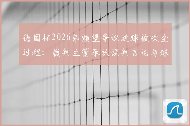 德国杯2026弗赖堡争议进球被吹全过程：裁判主管承认误判言论与球员激烈反应，盘点足坛类似VAR判罚案例